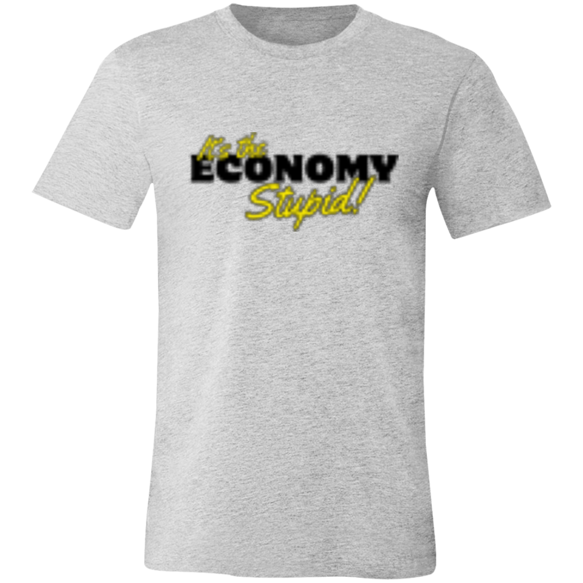 It's the Economy Black 3001C Unisex Jersey Short-Sleeve T-Shirt