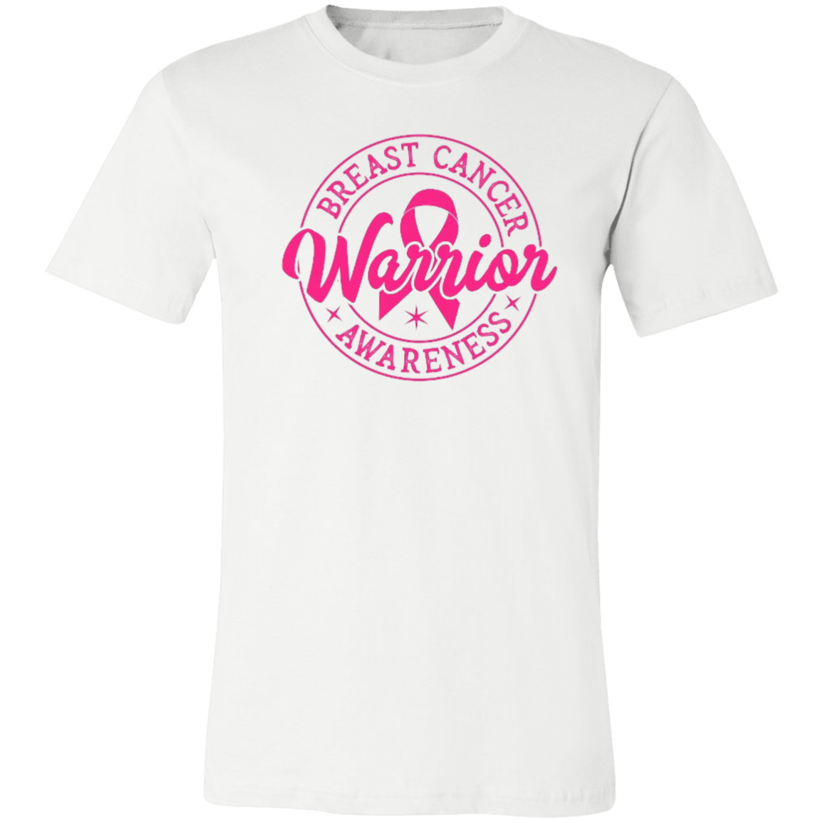 Breast Cancer Warrior Awareness Unisex Jersey Short-Sleeve T-Shirt