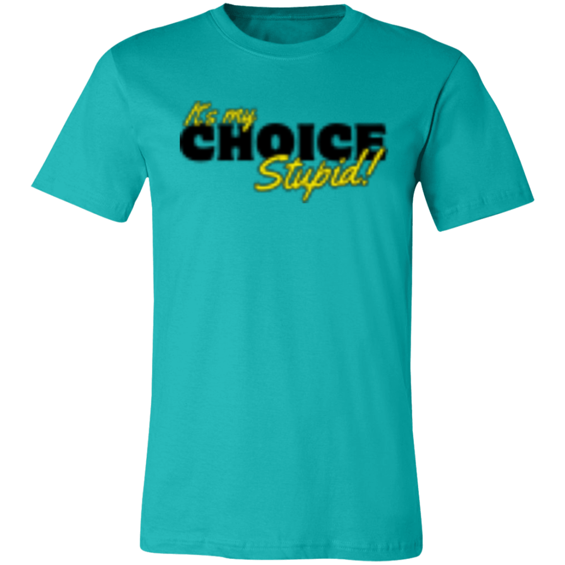 It's the Choice Black 3001C Unisex Jersey Short-Sleeve T-Shirt