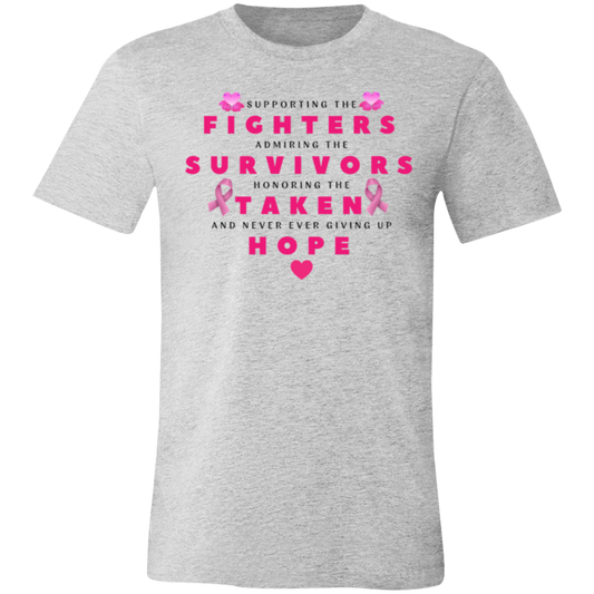 Fighter Survivors Taken Hope Unisex Jersey Short-Sleeve T-Shirt