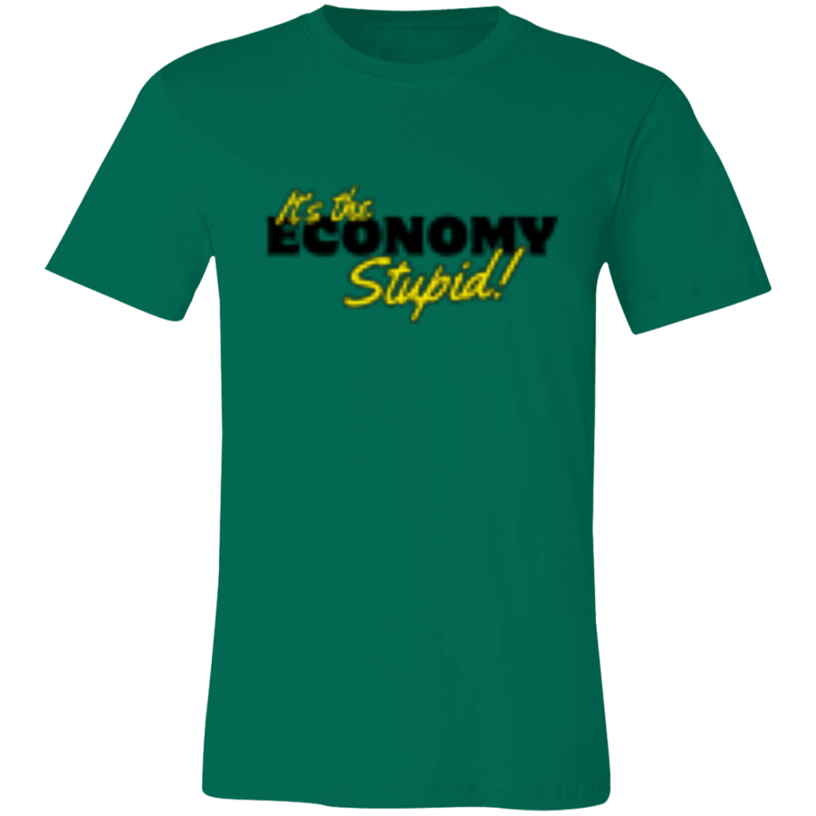 It's the Economy Black 3001C Unisex Jersey Short-Sleeve T-Shirt