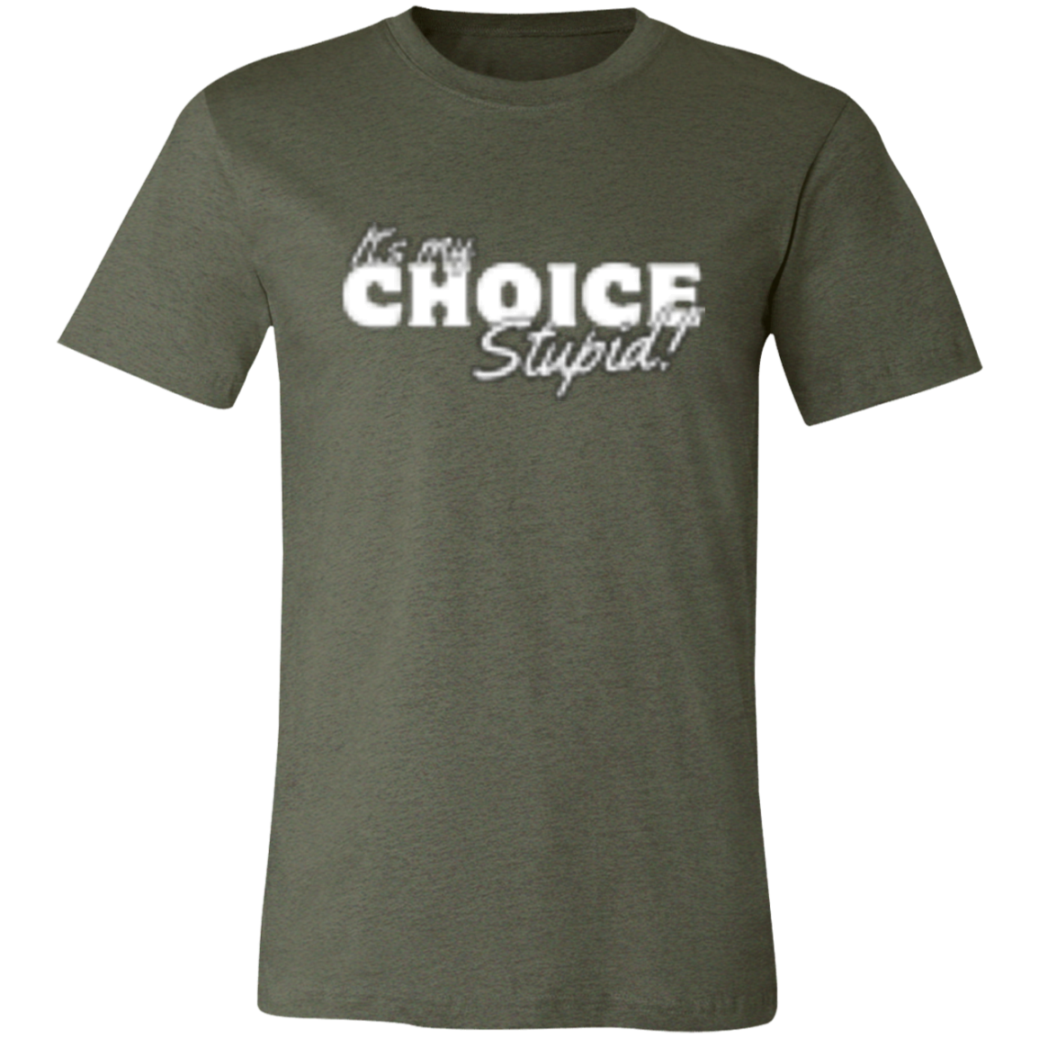 It's the Choice White (1) 3001C Unisex Jersey Short-Sleeve T-Shirt