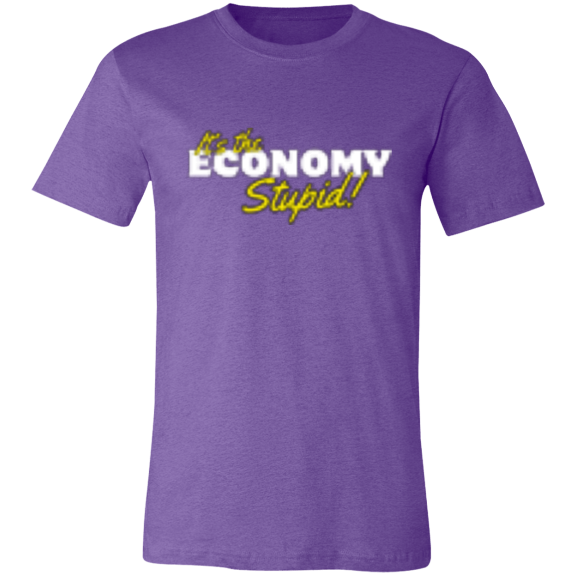 It's the Economy White 3001C Unisex Jersey Short-Sleeve T-Shirt