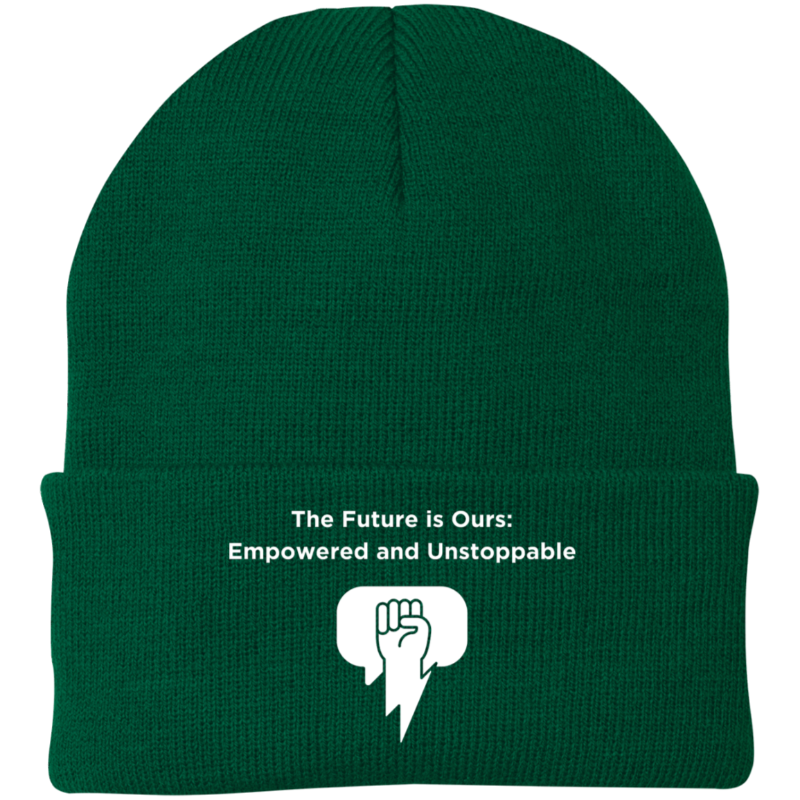 The Future Is Ours Embroidered Knit Cap