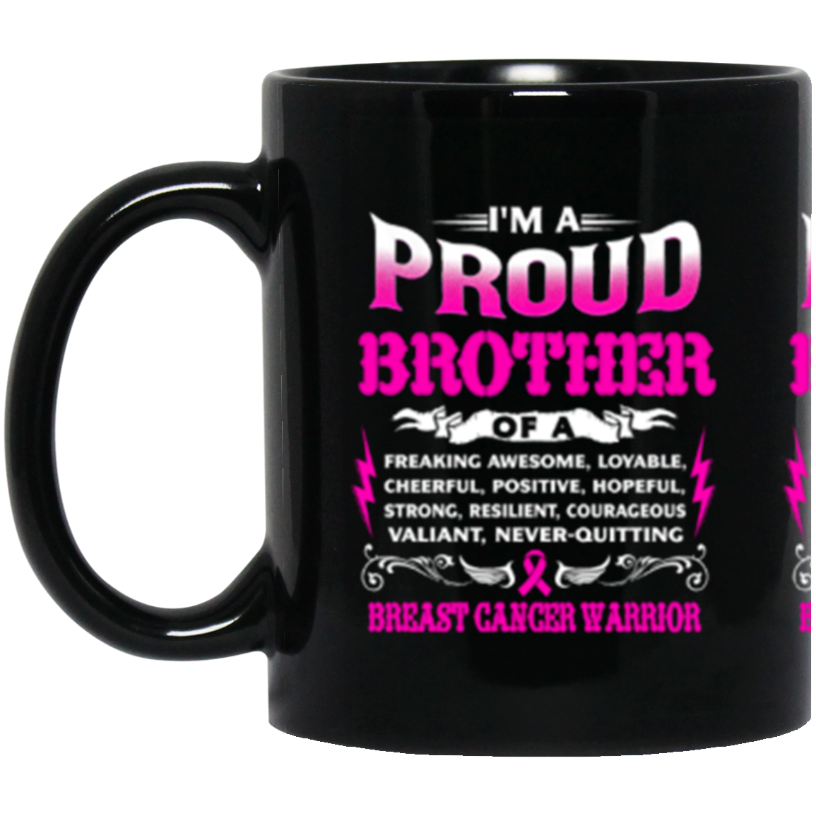 Proud Brother 11 oz. Black Mug