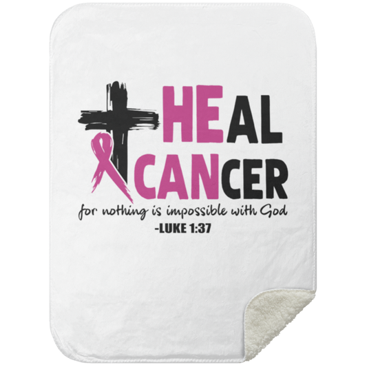 Heal Cancer Blanket Healing Cancer Mink Sherpa Blanket 30x40