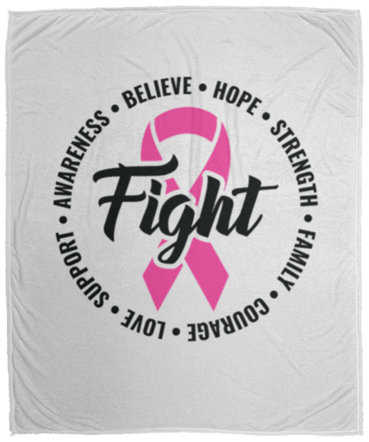 Awareness-Believe-Hope-Strength  Cozy Plush Fleece Blanket - 50x60
