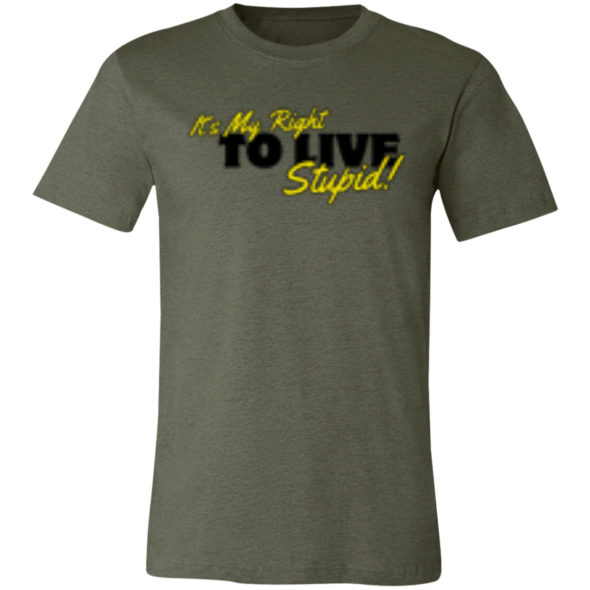 It's my right to Live Black (1) 3001C Unisex Jersey Short-Sleeve T-Shirt