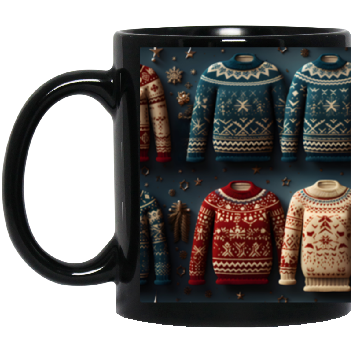 Ugly Christmas Sweaters_11oz BM11OZ 11oz Black Mug