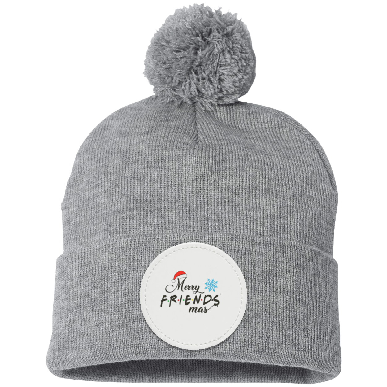 Merry Friendsmas Pom Pom Knit Cap - Patch