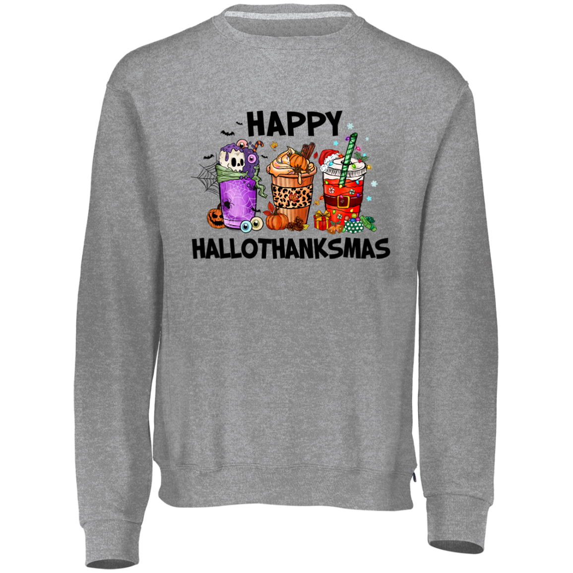 HalloThanksMas-Dri-Power Fleece Crewneck Sweatshirt