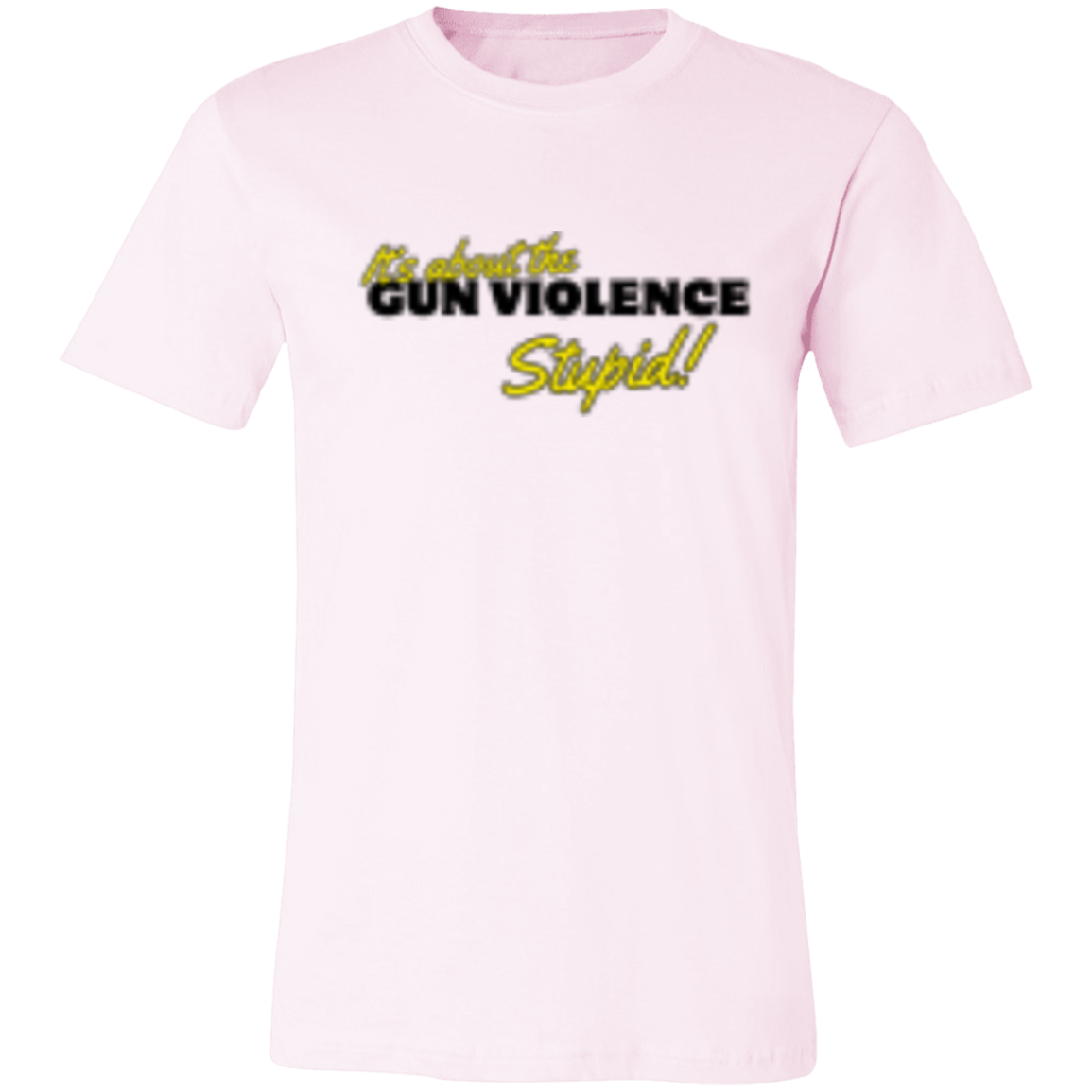 It's About The Gun Violence  Black 3001C Unisex Jersey Short-Sleeve T-Shirt