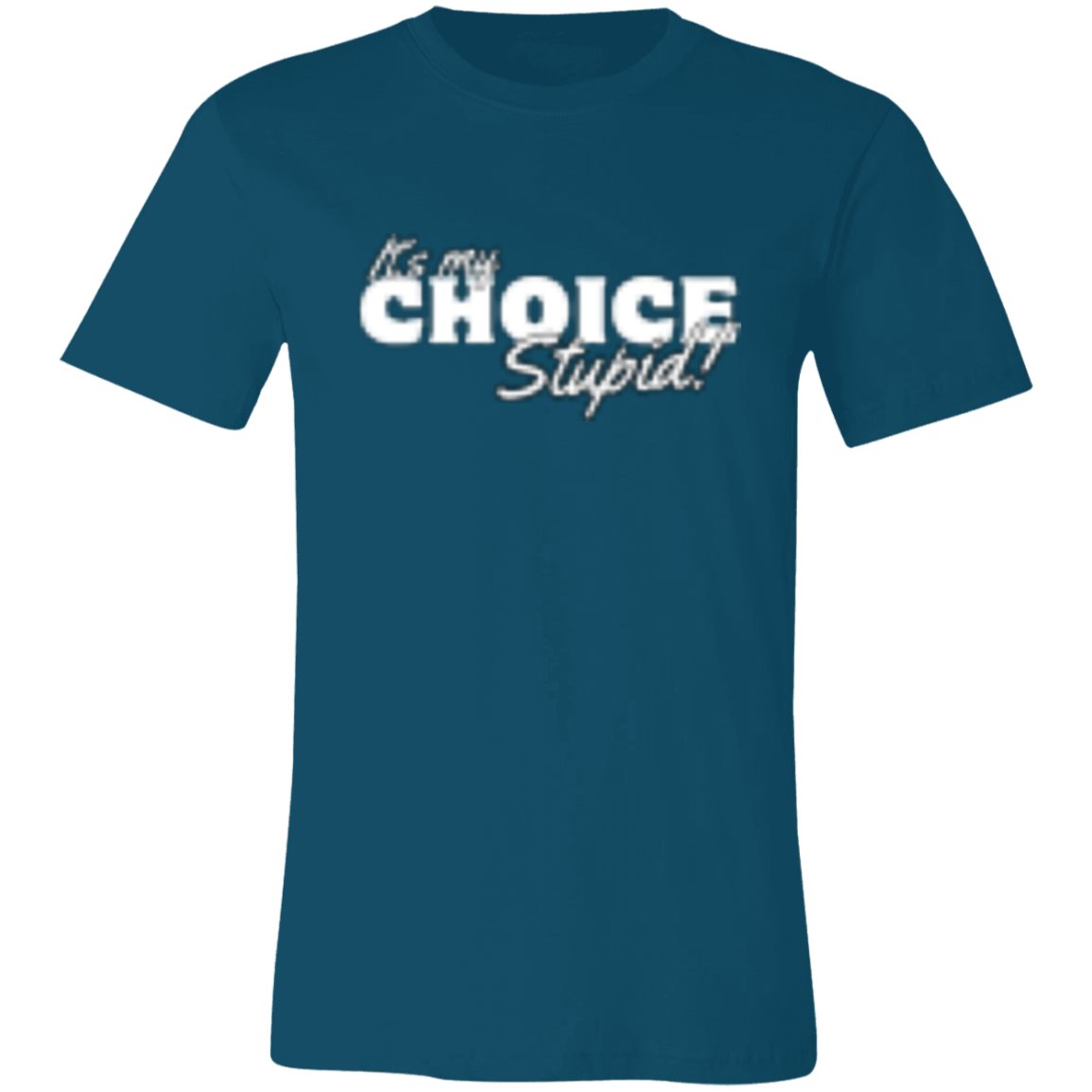 It's the Choice White (1) 3001C Unisex Jersey Short-Sleeve T-Shirt