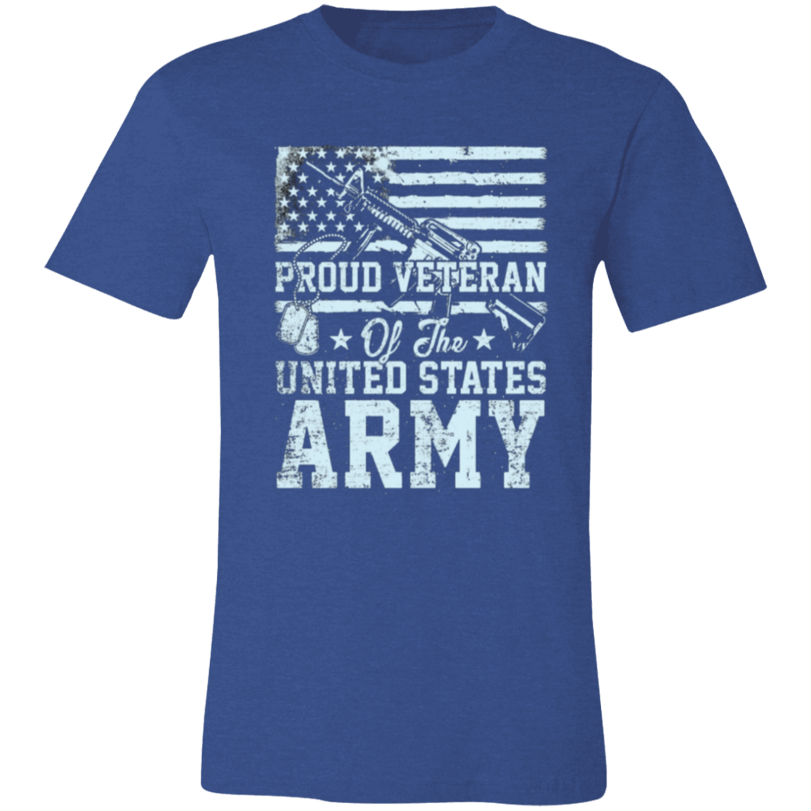 Proud Veteran (1) Unisex Jersey Short-Sleeve T-Shirt