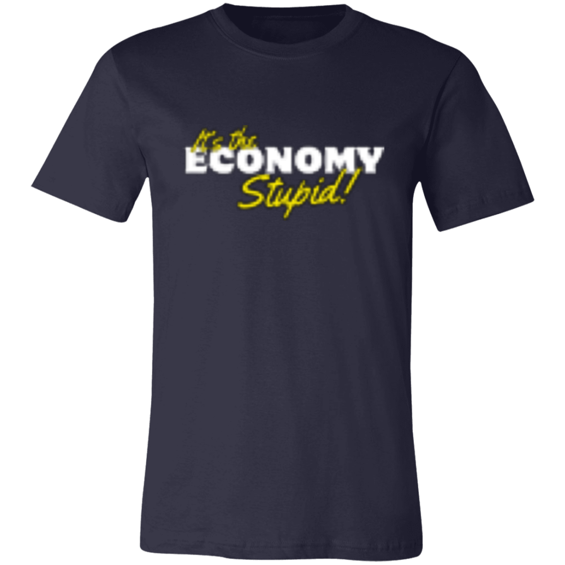 It's the Economy White 3001C Unisex Jersey Short-Sleeve T-Shirt