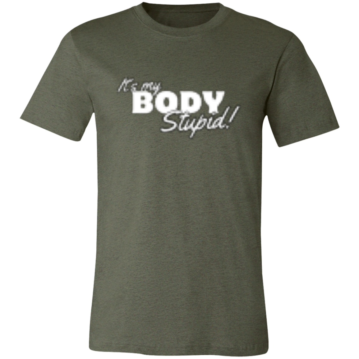 It's the Body White (1) 3001C Unisex Jersey Short-Sleeve T-Shirt