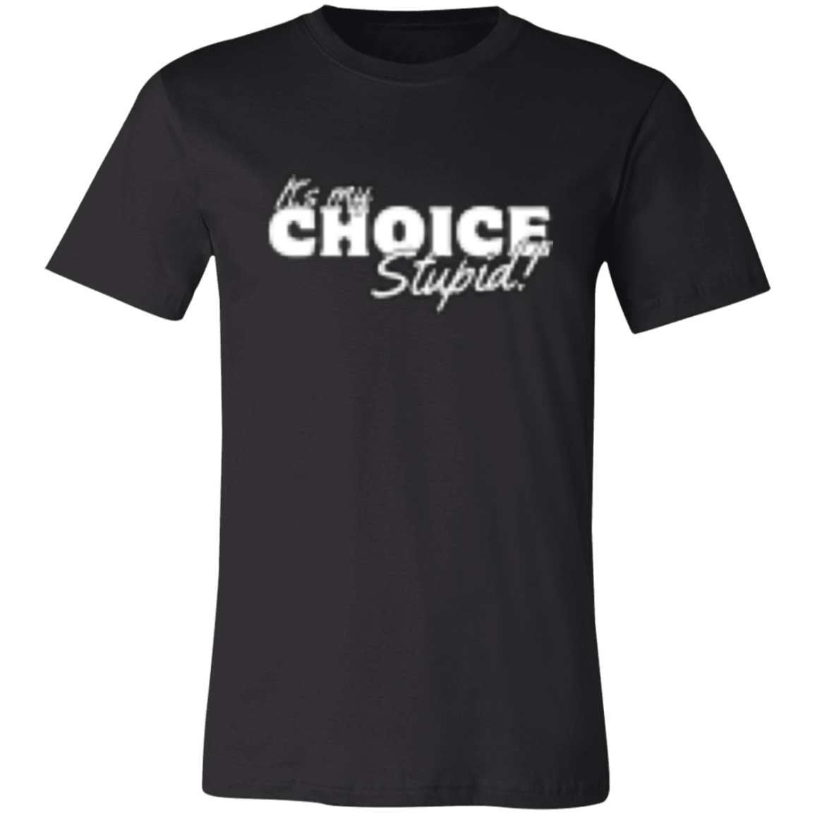 It's the Choice White (1) 3001C Unisex Jersey Short-Sleeve T-Shirt