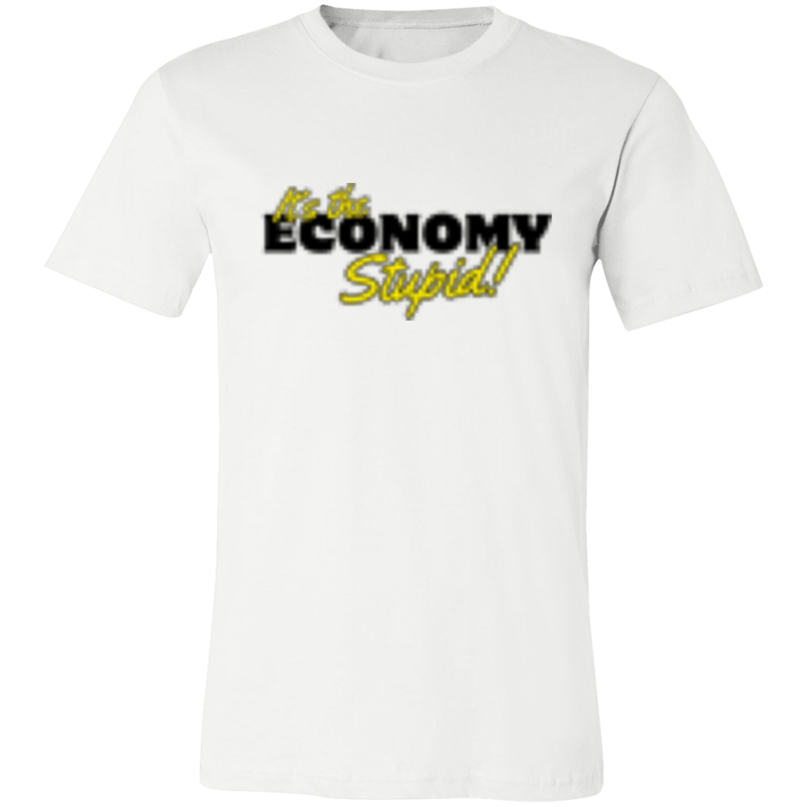 It's the Economy Black 3001C Unisex Jersey Short-Sleeve T-Shirt