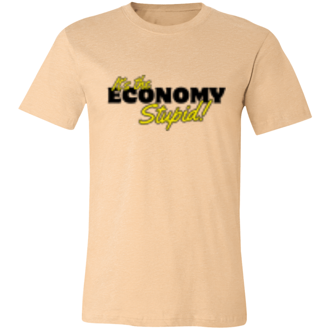 It's the Economy Black 3001C Unisex Jersey Short-Sleeve T-Shirt