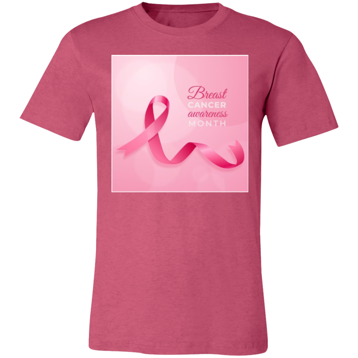 Breast Cancer Awareness Month Unisex Jersey Short-Sleeve T-Shirt.