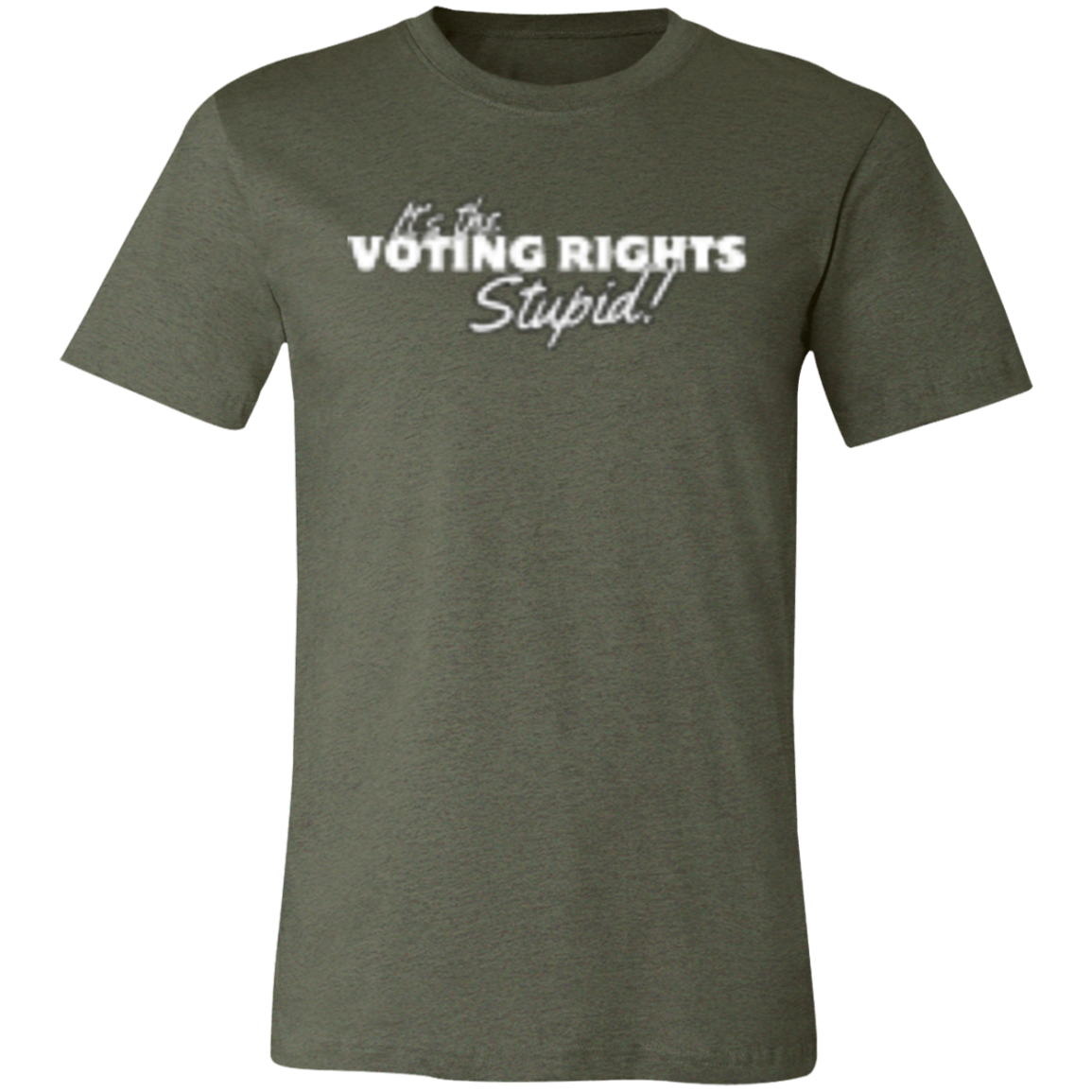 It's the Voting White (1) 3001C Unisex Jersey Short-Sleeve T-Shirt