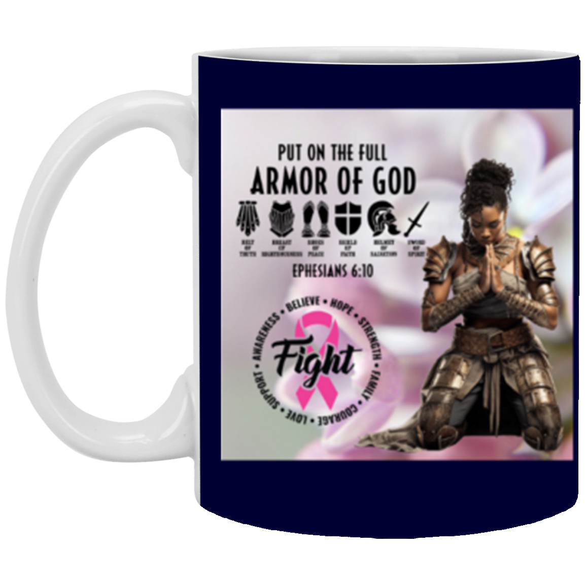 The Full Armor Of God Cozy Plush (3) 11oz White Mug