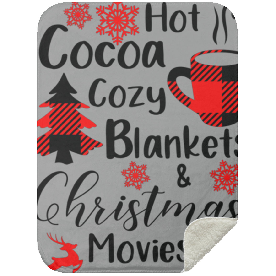 Hot Cocoa - Mink Sherpa Blanket 30x40