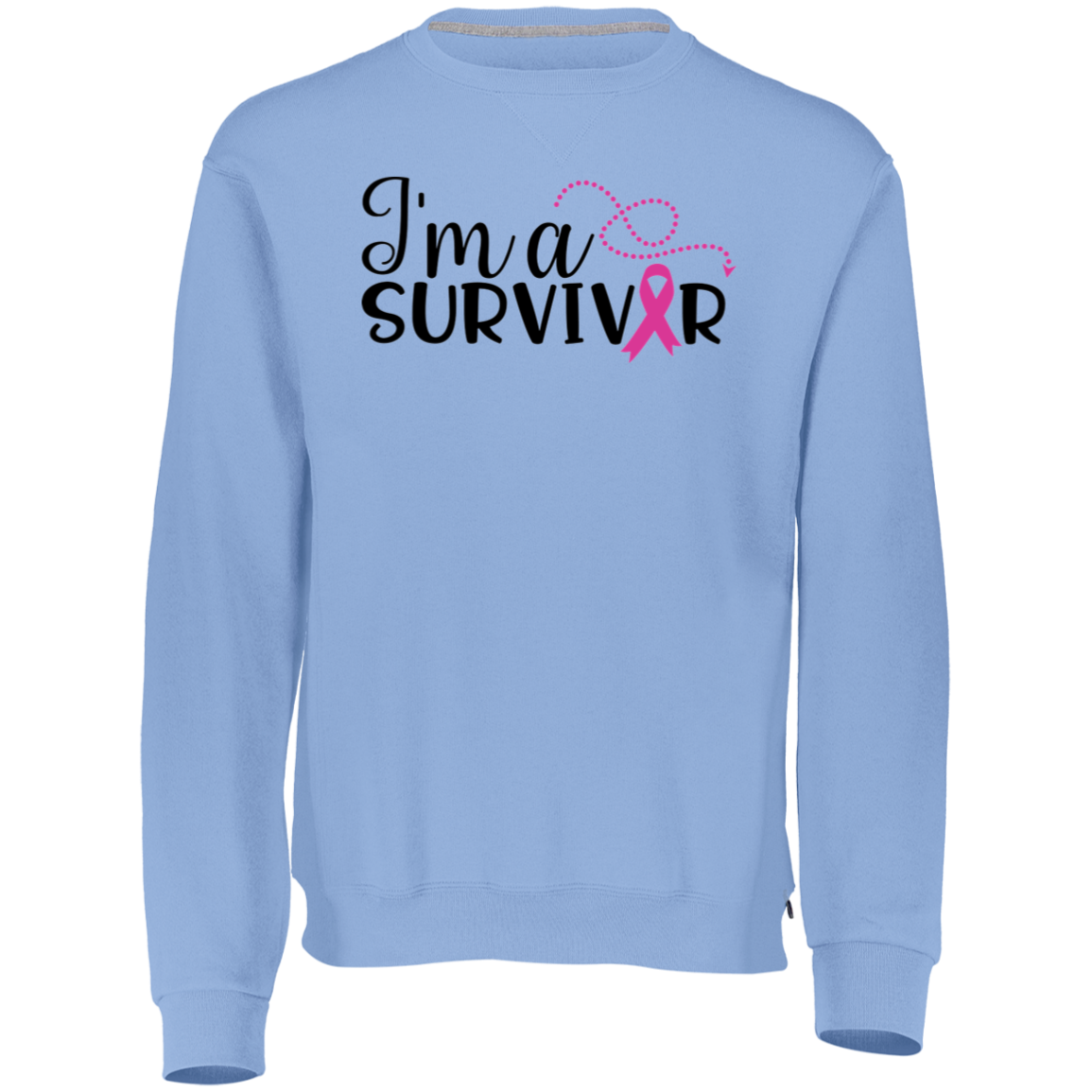 I am a survivor 698HBM Dri-Power Fleece Crewneck Sweatshirt