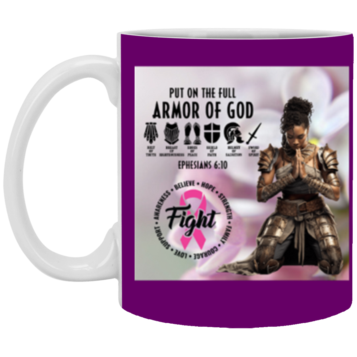 The Full Armor Of God Cozy Plush (3) 11oz White Mug