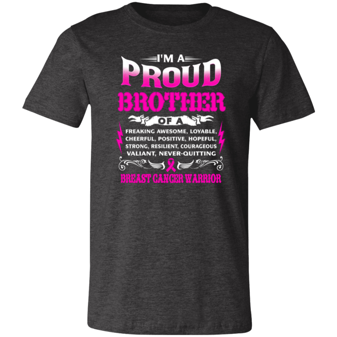 Proud Brother Of A Warrior Unisex Jersey Short-Sleeve T-Shirt