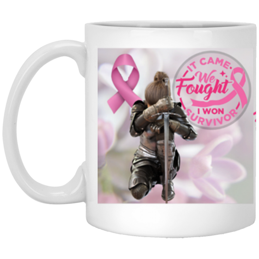 It Came, We Fought, I Won!  11oz White Mug