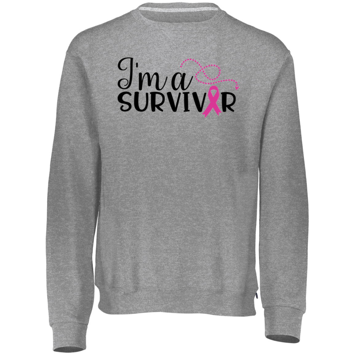 I am a survivor 698HBM Dri-Power Fleece Crewneck Sweatshirt