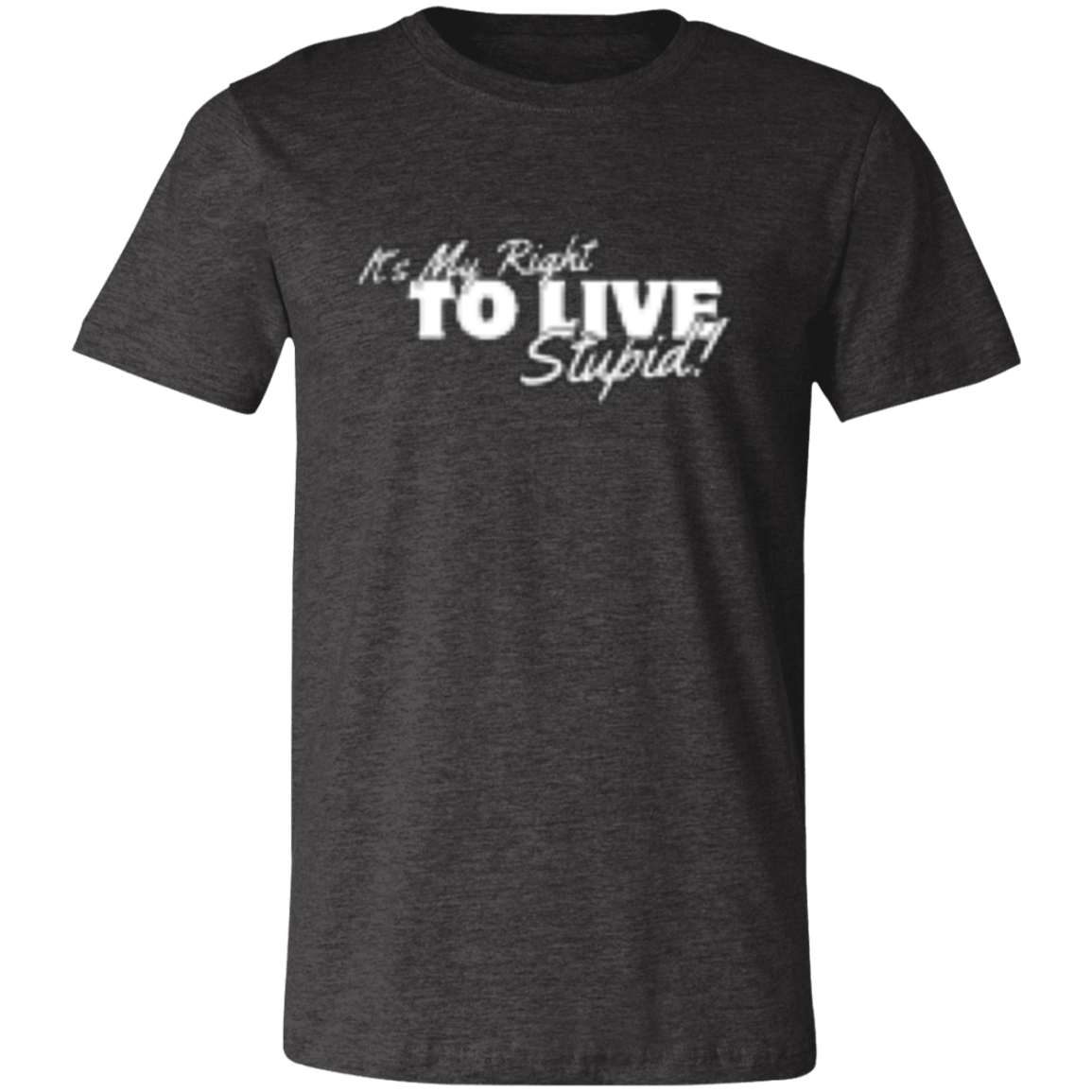 It's my right to Live White (1) 3001C Unisex Jersey Short-Sleeve T-Shirt