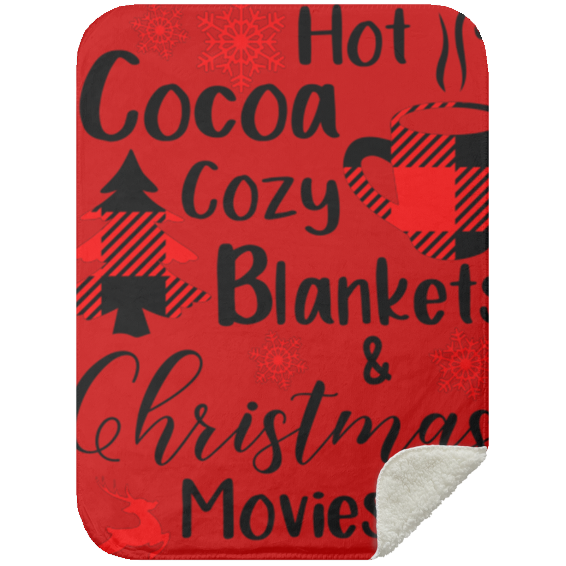 Hot Cocoa - Mink Sherpa Blanket 30x40