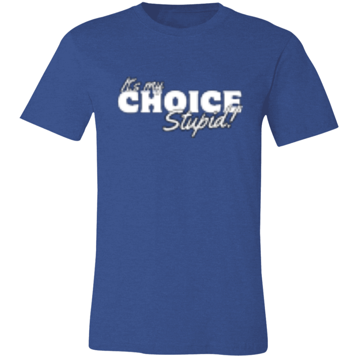 It's the Choice White (1) 3001C Unisex Jersey Short-Sleeve T-Shirt