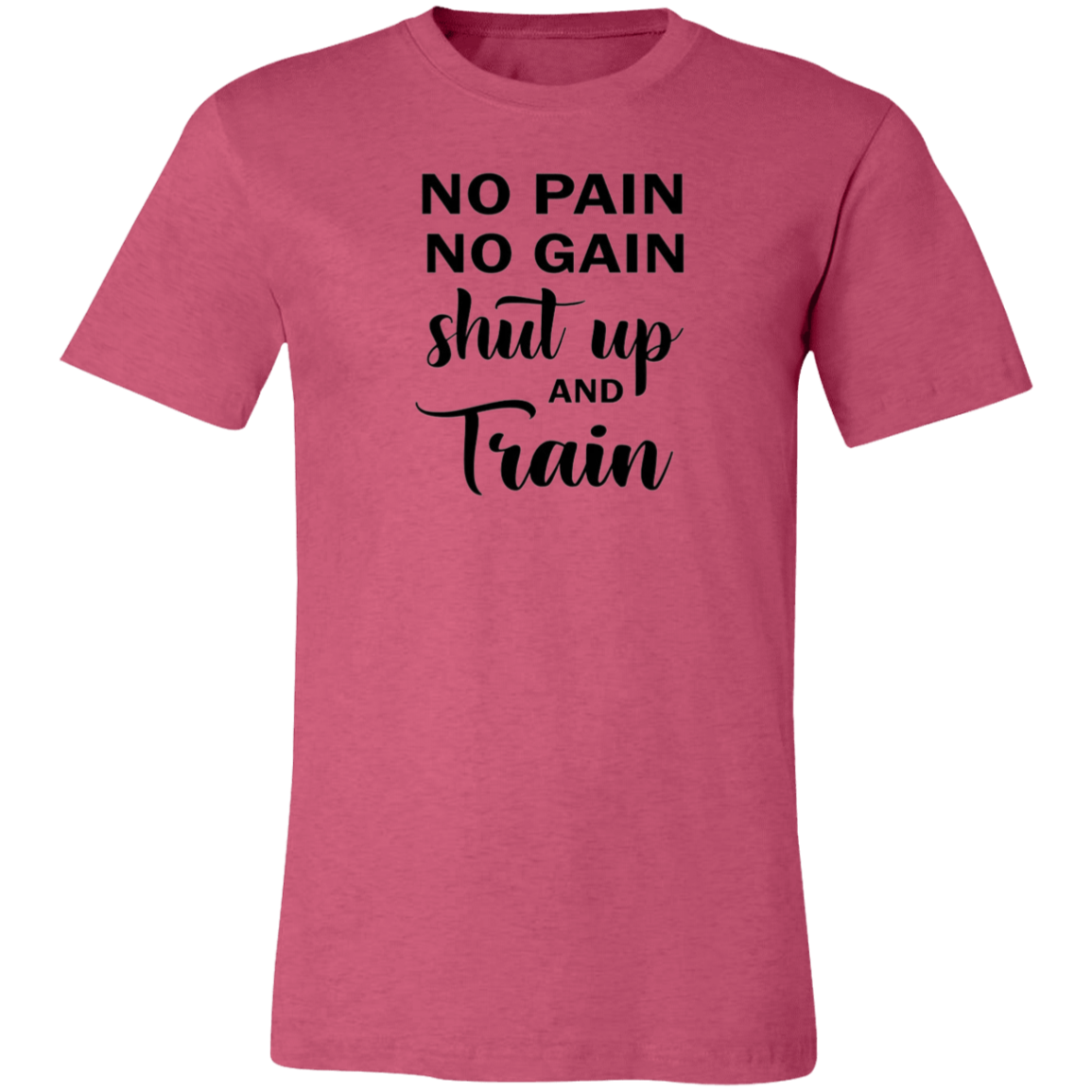 No Pain No Gain Unisex Jersey Short-Sleeve T-Shirt