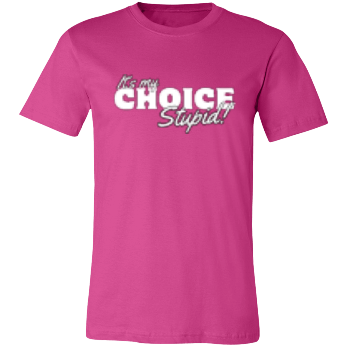 It's the Choice White (1) 3001C Unisex Jersey Short-Sleeve T-Shirt