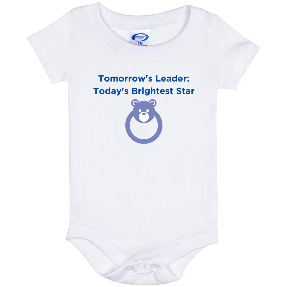 Tomorrow's Leader Blue Baby Onesie 6 Month