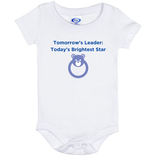 Tomorrow's Leader Blue Baby Onesie 6 Month