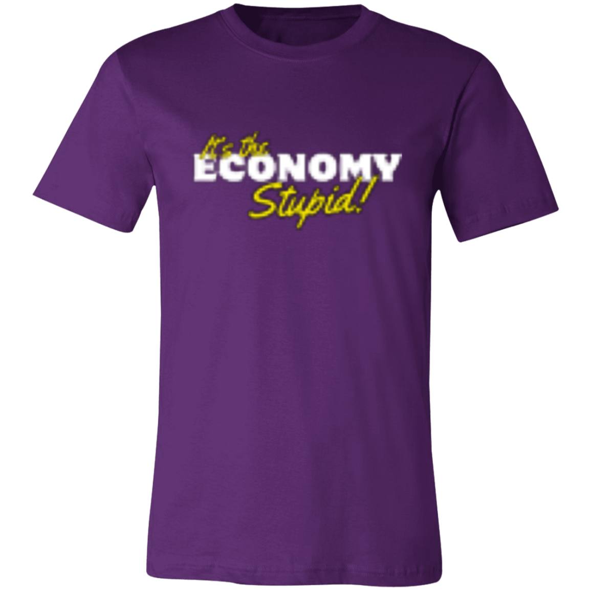 It's the Economy White 3001C Unisex Jersey Short-Sleeve T-Shirt