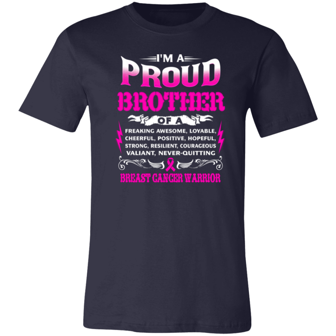 Proud Brother Of A Warrior Unisex Jersey Short-Sleeve T-Shirt