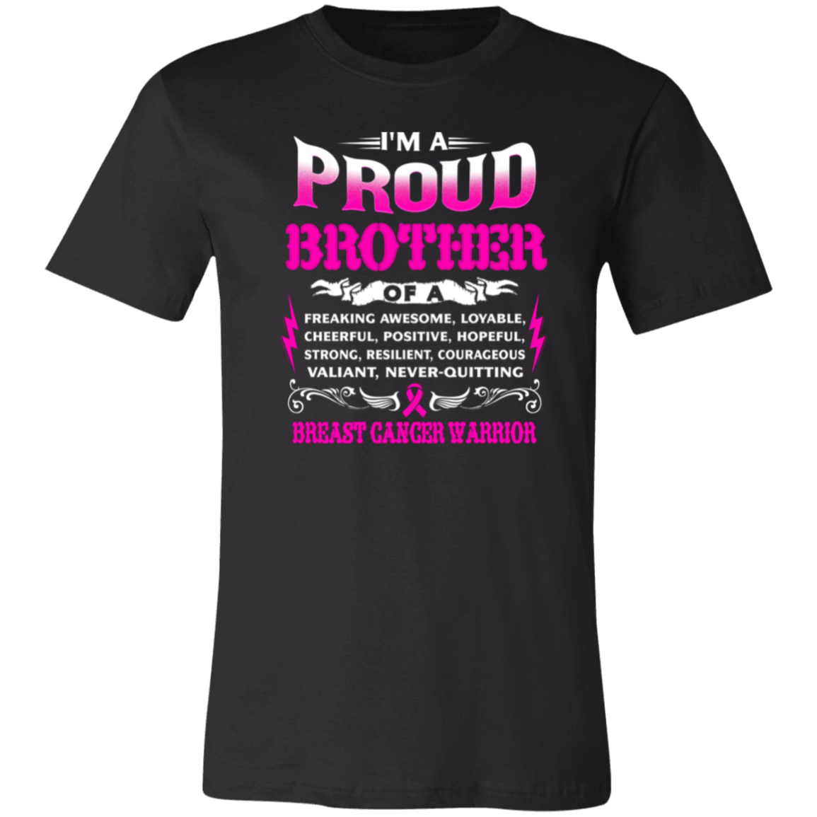 Proud Brother Of A Warrior Unisex Jersey Short-Sleeve T-Shirt