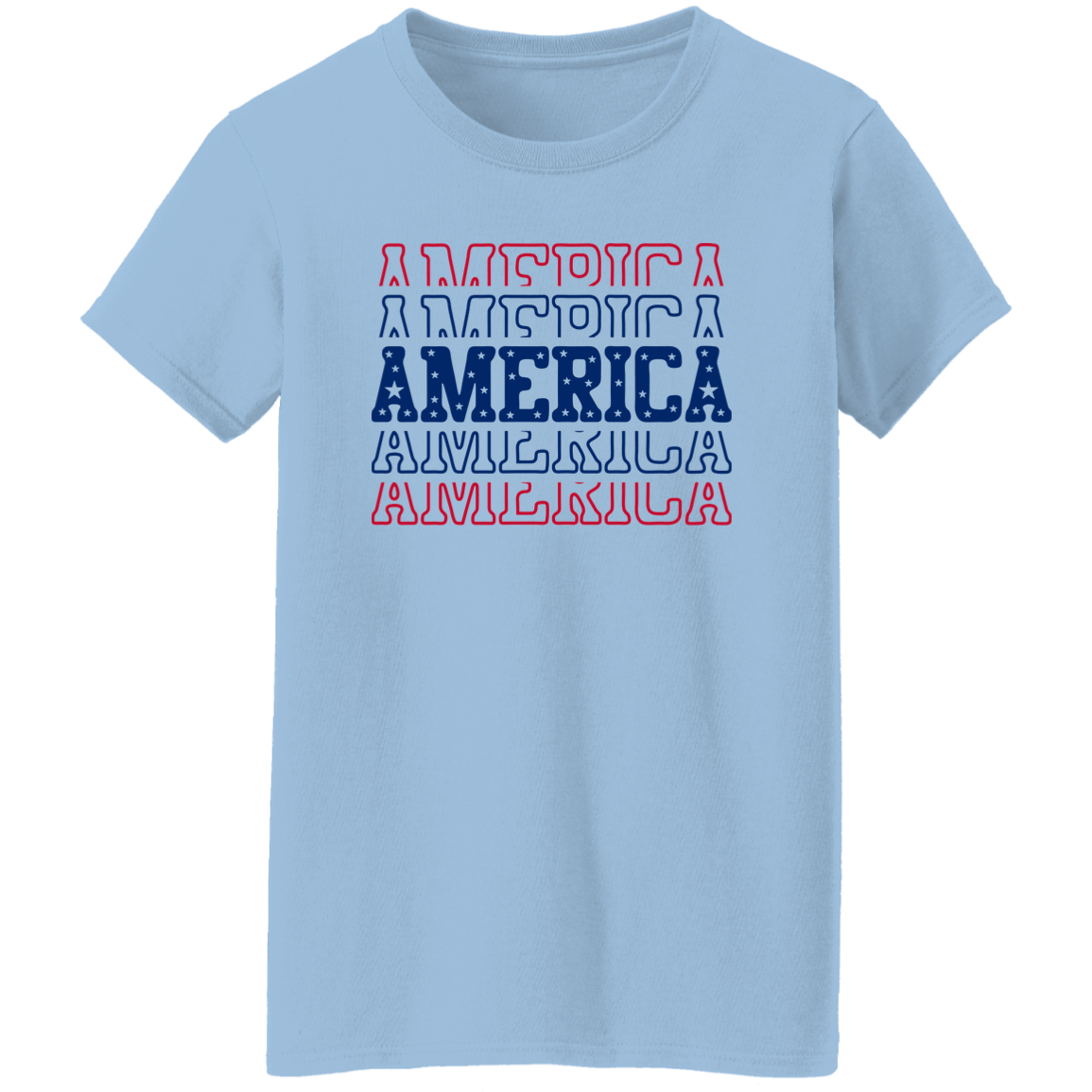 America Ladies' 5.3 oz. T-Shirt