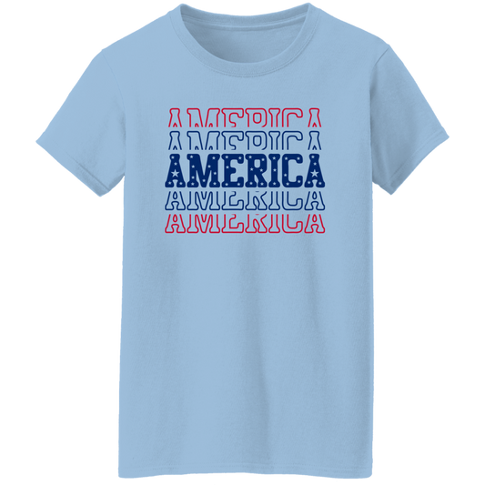 America Ladies' 5.3 oz. T-Shirt