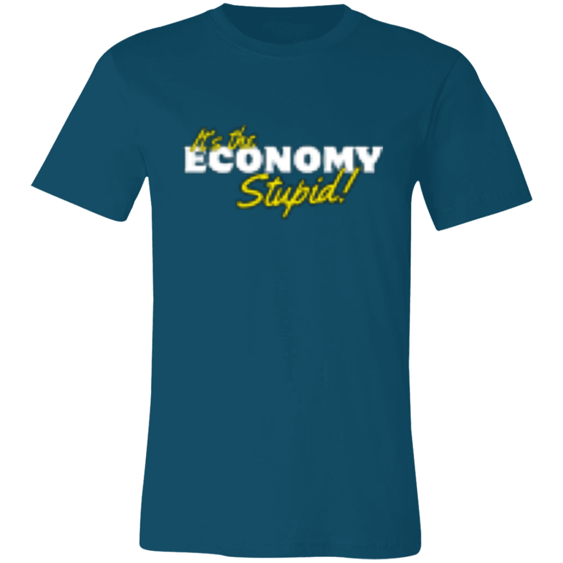 It's the Economy White 3001C Unisex Jersey Short-Sleeve T-Shirt