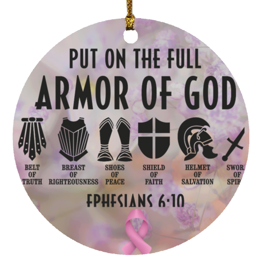 Put On The Full Armor Of God Circle Ornament