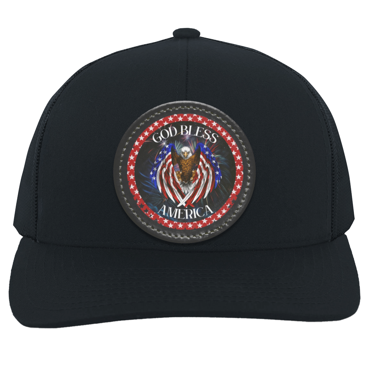 God Bless America (3)Trucker Snap Back - Patch