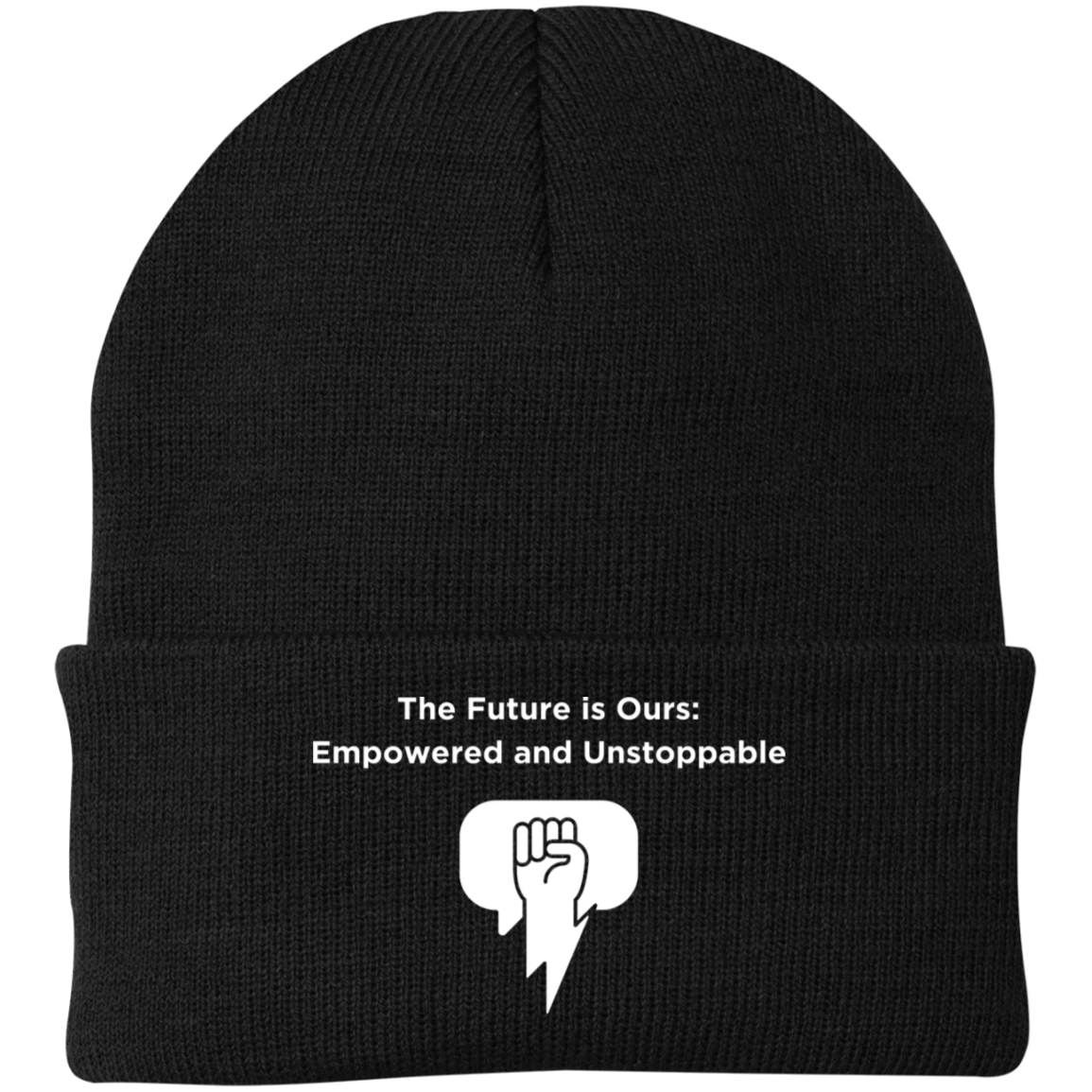 The Future Is Ours Embroidered Knit Cap