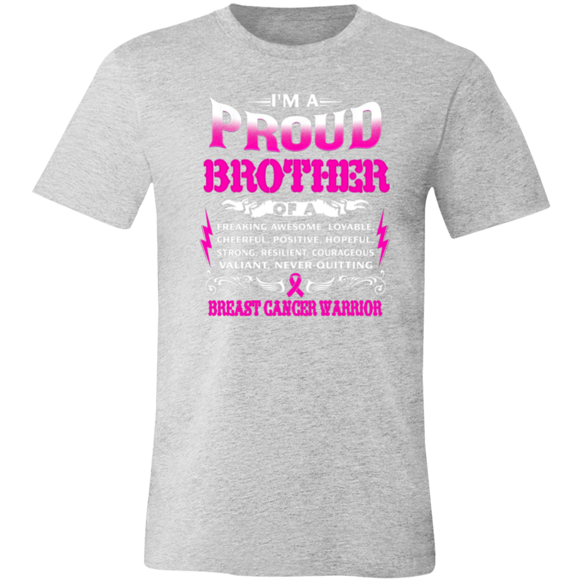 Proud Brother Of A Warrior Unisex Jersey Short-Sleeve T-Shirt