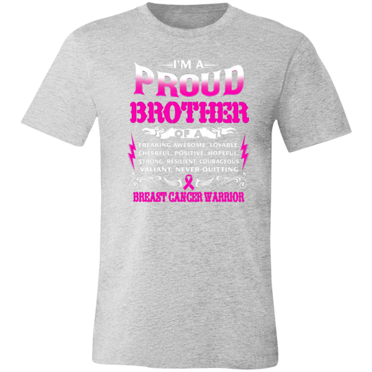 Proud Brother Of A Warrior Unisex Jersey Short-Sleeve T-Shirt